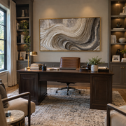"Gilded Silk Contour Relief" - Modern Heavy Impasto Topographic Abstract | White & Beige Palette Knife Painting | Luxury Horizontal Wall Art #Q 146