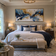 "Fanned Painted Strata Relief" - Modern Heavy Impasto Landscape Artwork | White & Beige Palette Knife Painting | Luxury Horizontal Wall Art #Q 184