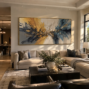 "Ridge Rainbow Vein Relief" - Modern Heavy Impasto Landscape Artwork | White & Beige Palette Knife Painting | Luxury Horizontal Wall Art #Q 187