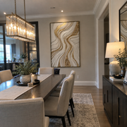 "Feathered Gilded Wave Relief" - Modern Heavy Impasto Ocean Wave Seascape | White & Beige Palette Knife Painting | Luxury Vertical Wall Art #Q 311